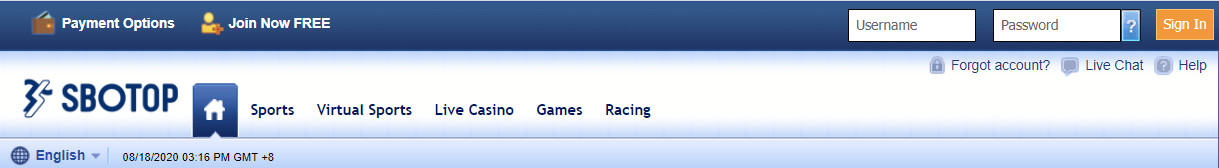 Sign up at SBONOVA Homepage