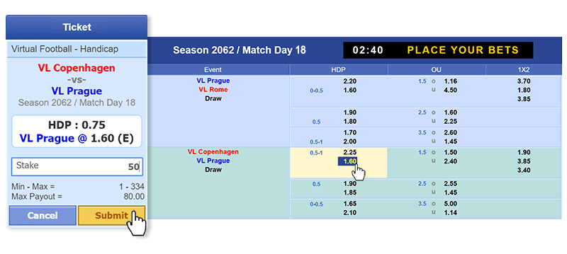 Virtual Football Ticket Virtual Football Ticket