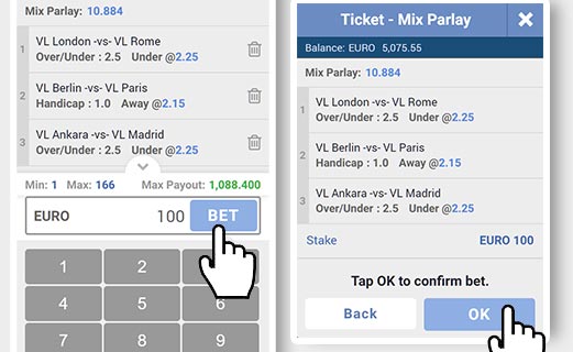 Complete mix 
parlay tickets